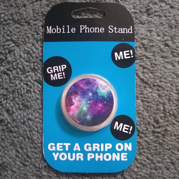 Blue Nebula Galaxy Phone Stand - Picture 3 of 4